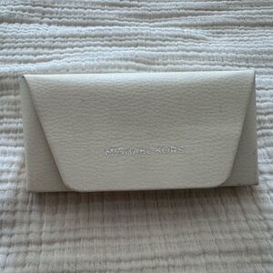Michael Kors Off-White Leather Clutch